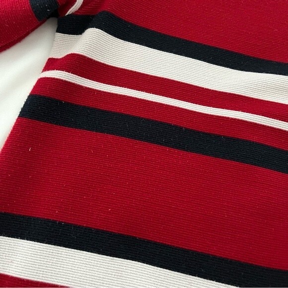 Zara Red Black and White Striped 3/4 Sleeve Shift Dress, Size S - Picture 11 of 12